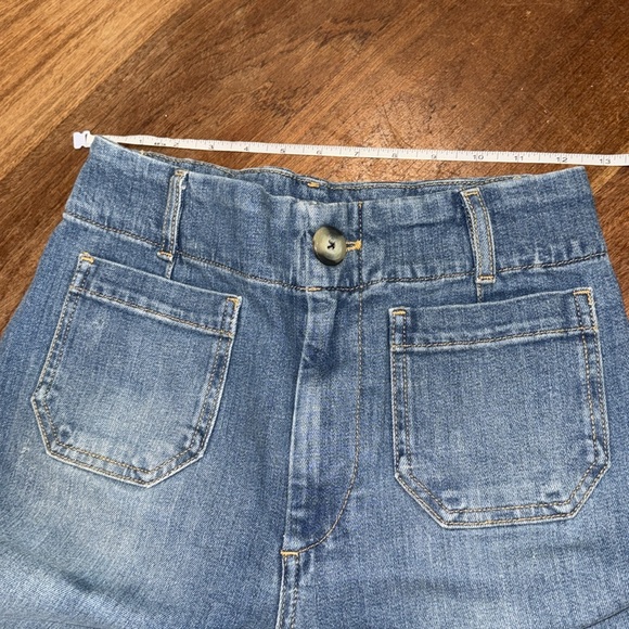 Pilcro Womens Light/Medium Wash Faded Vintage
Column High-Rise Wide-Leg Jeans 25 - Picture 5 of 6